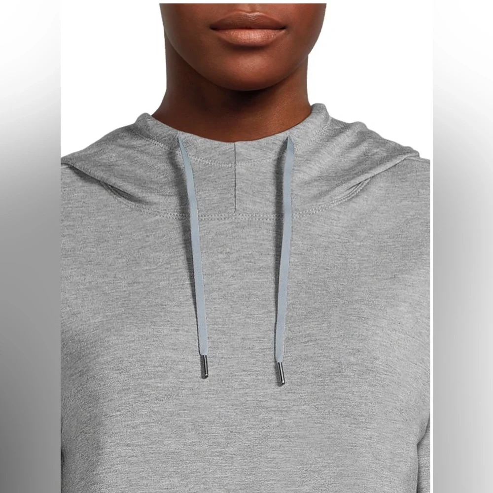 Athletic Works Women's French Terry Mock Neck Hoodie - Picture 2 of 5